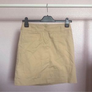 LOFT Khaki Miniskirt